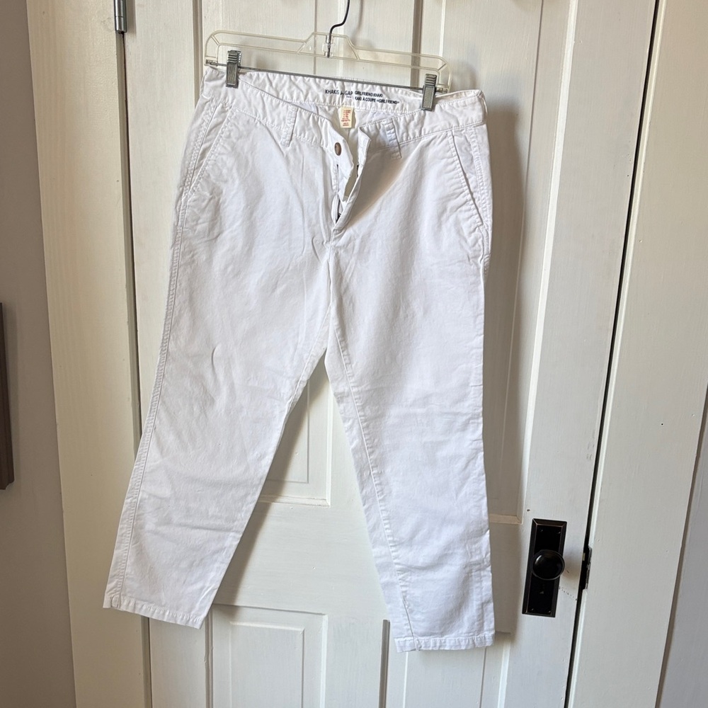 GAP Girlfriend Khaki‎ Pants - Classic White